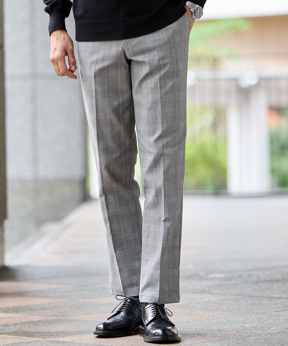 すごく伸びるストレッチチェックパンツ【大きいサイズ有】 通販