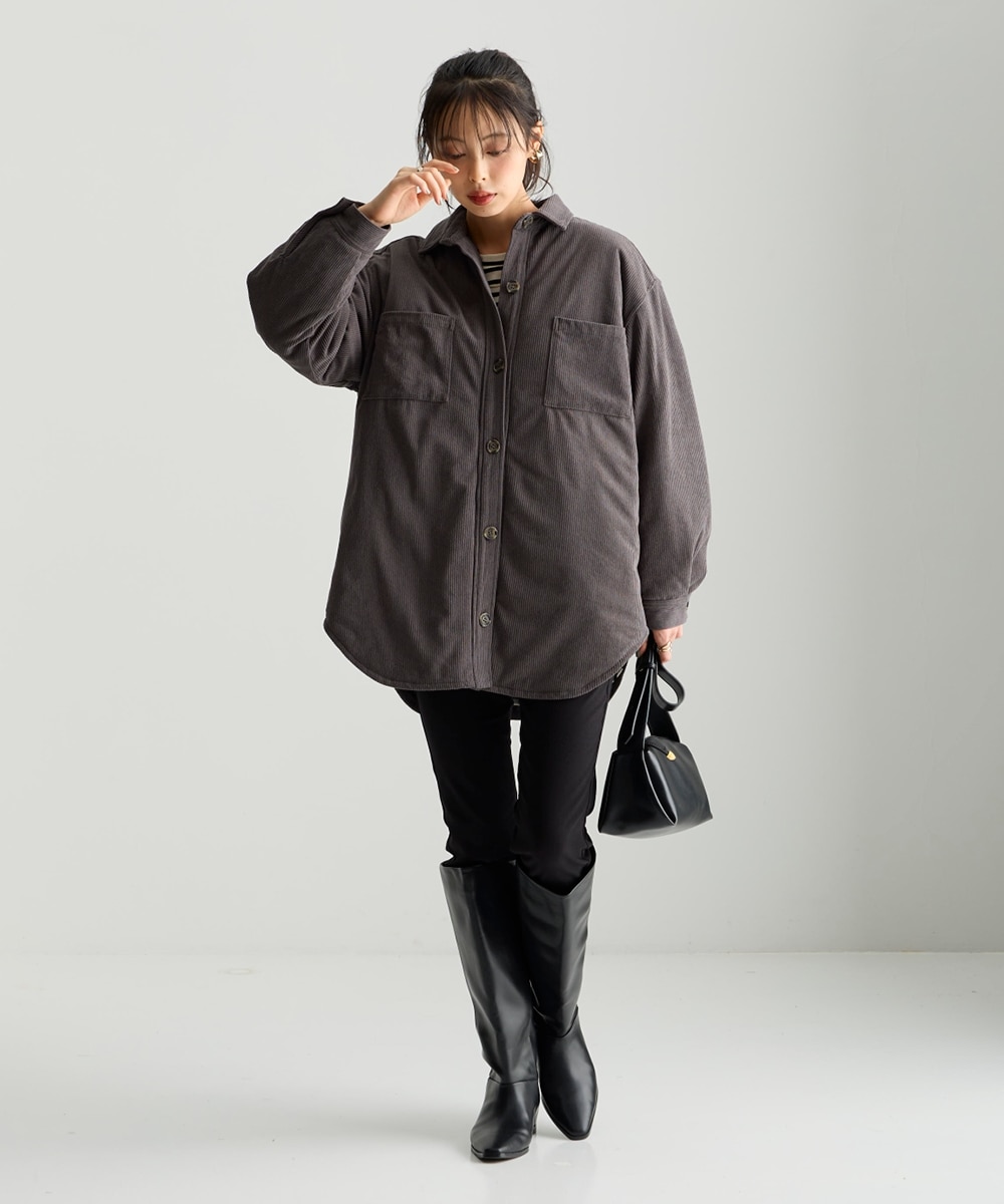 大きいサイズ＞ 中わた入りシャツジャケット 通販【ニッセン】