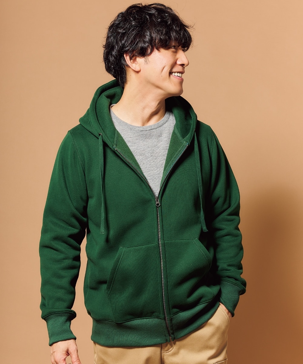 裏起毛フルジップパーカー【大きいサイズ有】 通販【ニッセン】