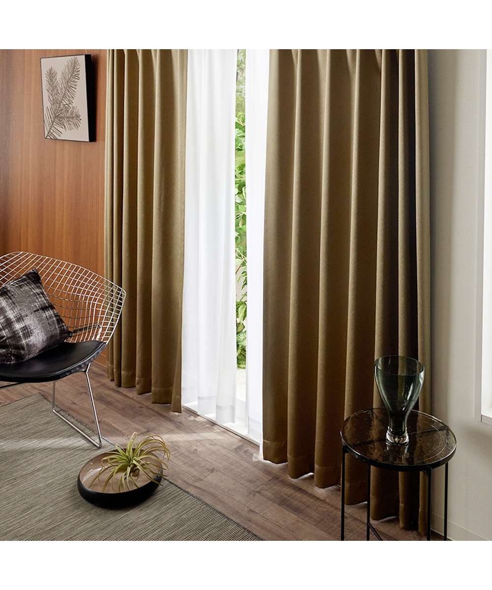 カーテンセット】1級遮光カーテン＆遮像・遮熱・UVカットレースセット