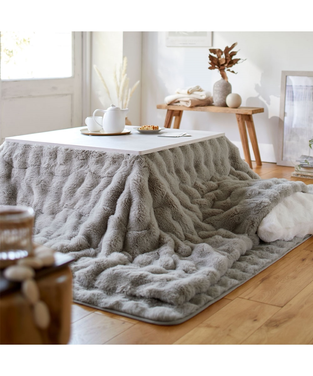 モコモコこたつ掛け布団 ラビットファー調(furry doudou./ファーリー