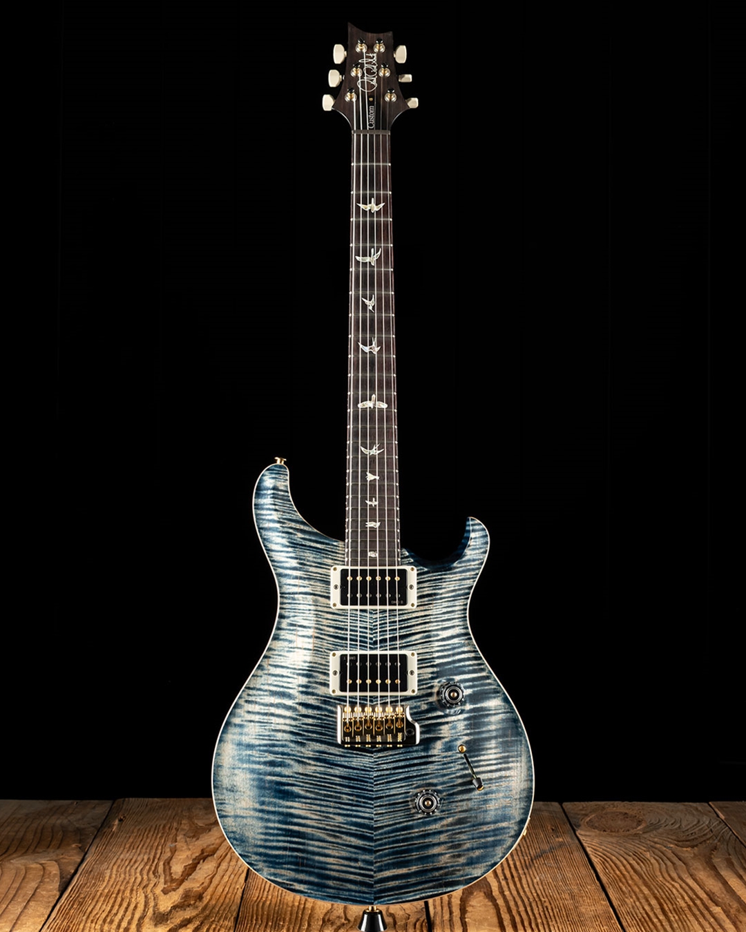 PRS Custom 24 (10 Top) - Faded Whale Blue