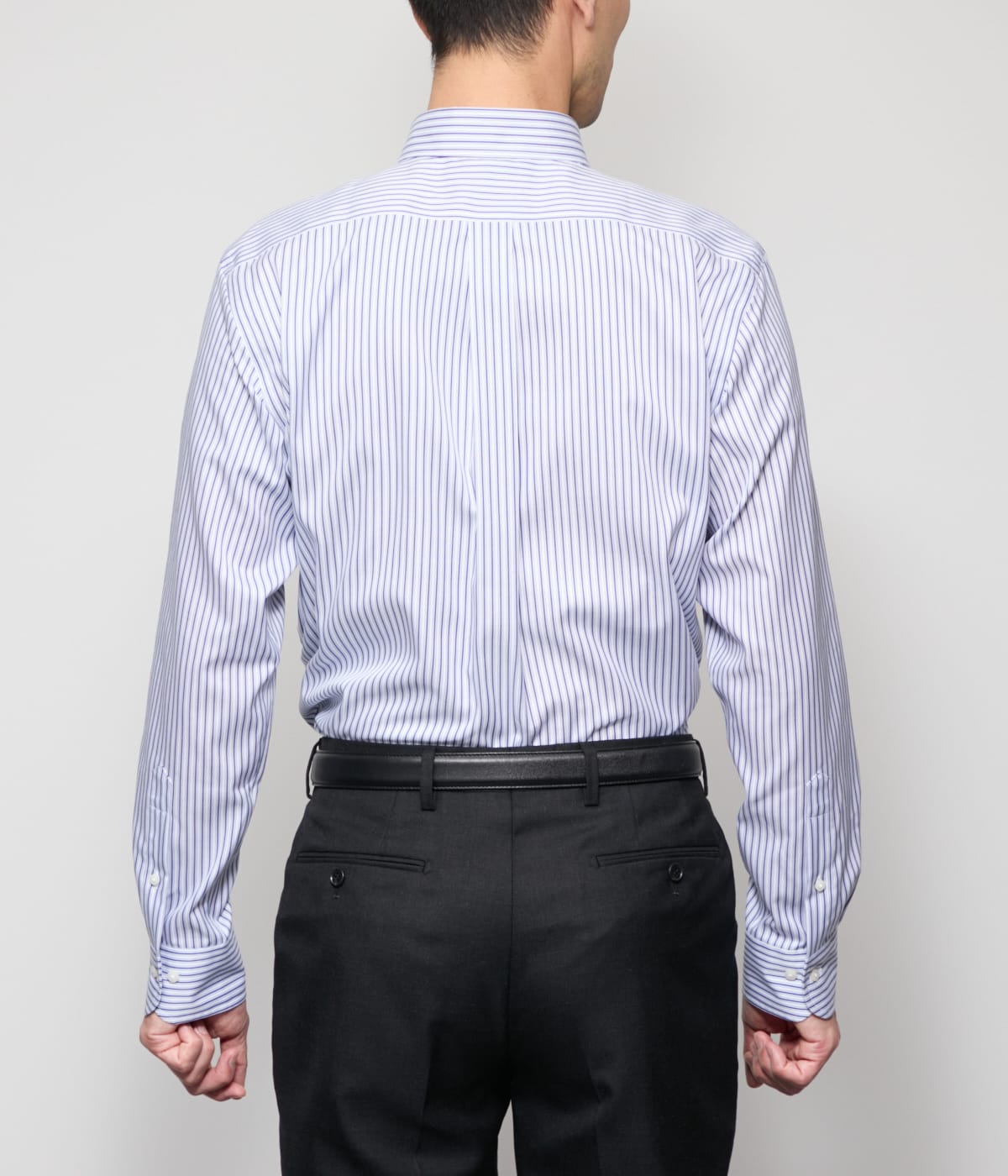 NY CARE FREE ストライプ 長袖ボタンダウンシャツ(11706324-2025