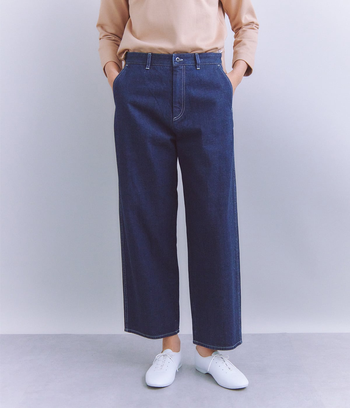Organic Cotton Denim ペッグトップパンツ(37345091-2025