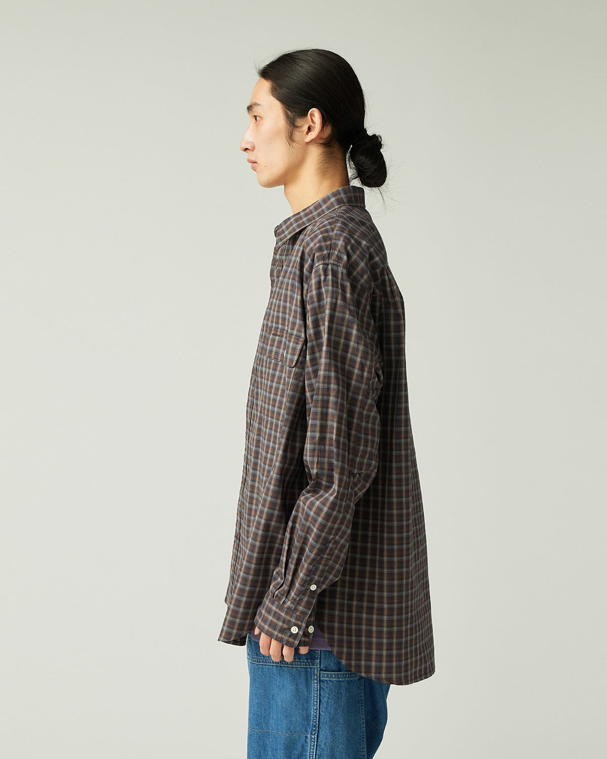 Organic Cotton Ombre Check Shirt | Snow Peak
