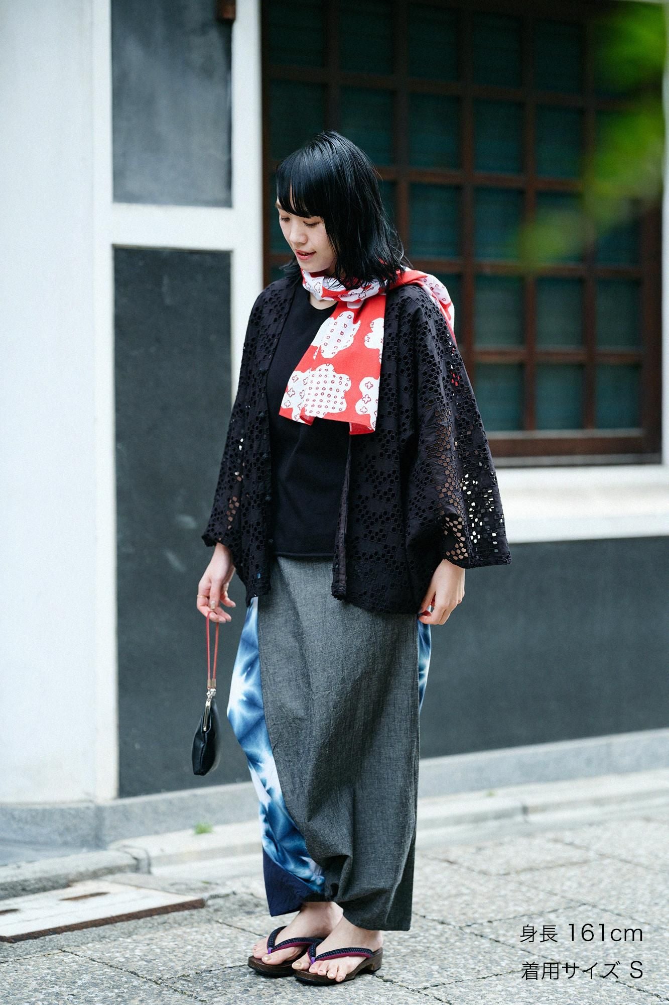 net限定】たばた絞り 伊勢木綿 20/20 麻混 富士（ふじ）／雪花（せっか）