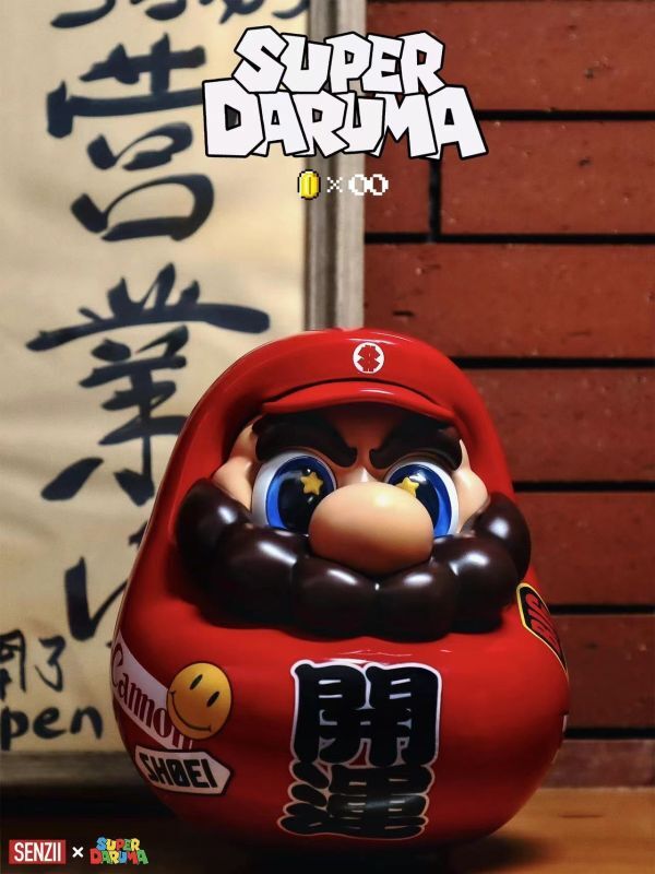 SUPER DARUMA マリオ ダルマ フィギュア 赤 レア SUPER DARUMA マリオ