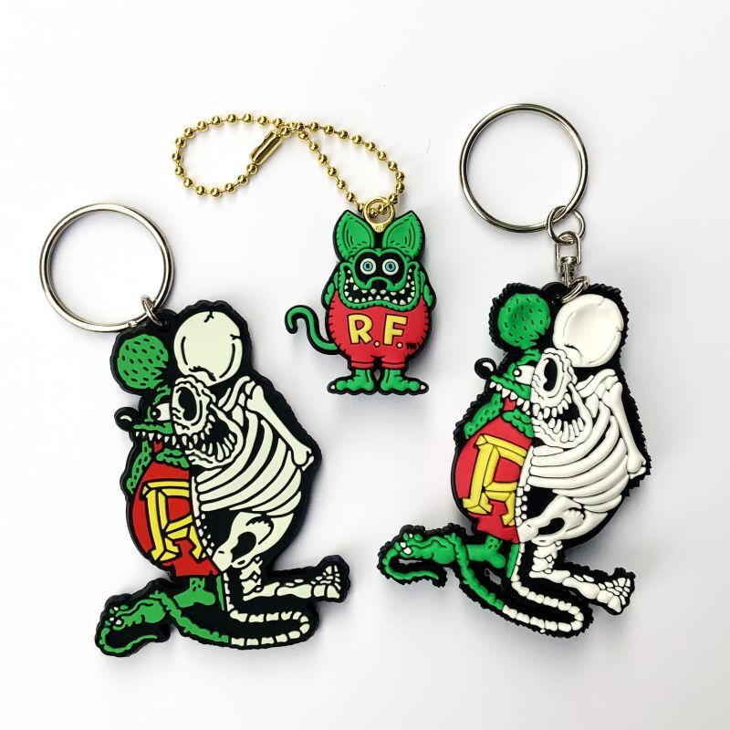 X-RAY RAT FINK 3D RUBBER KEY HOLDER - SECRET BASE ONLINE STORE