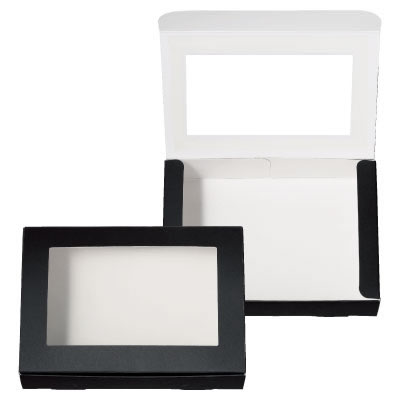 ケースN式 黒 フィルム窓付: ギフトボックス・外箱｜包装資材・梱包