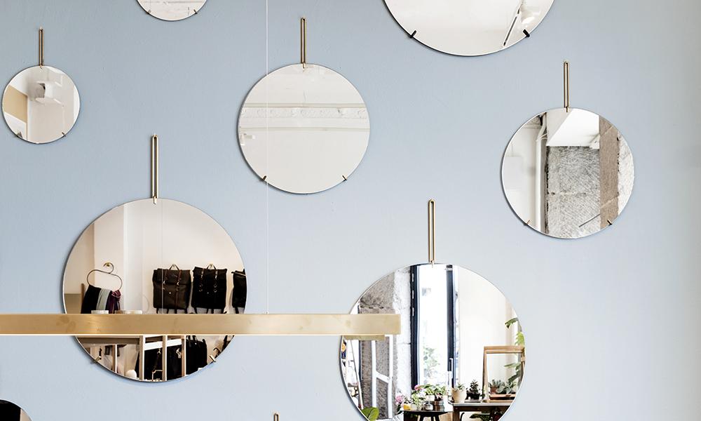 ウォールミラーφ50cm / ブラスMOEBE（ムーベ） | 公式通販 家具・雑貨