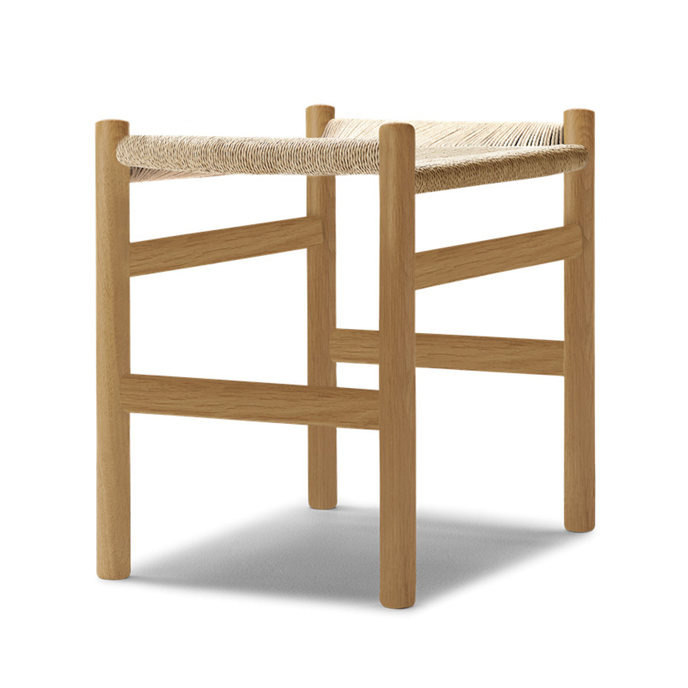 CH53 オットマン・フットスツール 43cm / オーク材 オイル仕上げCarl