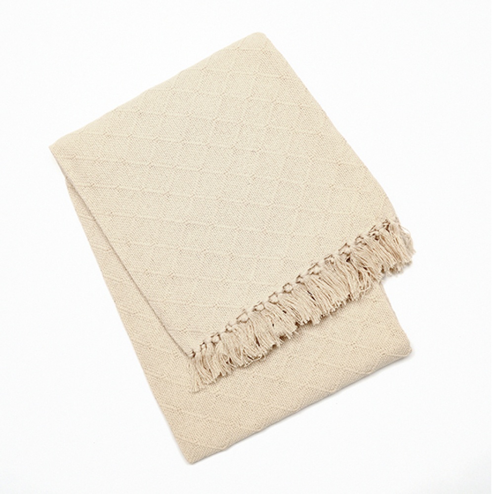 コットンブランケット アズレージョ / ナチュラルChicoracao（シ