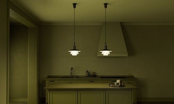 ペンダントPH 3/3 LED / メタルブラック×乳白ガラスLouis Poulsen