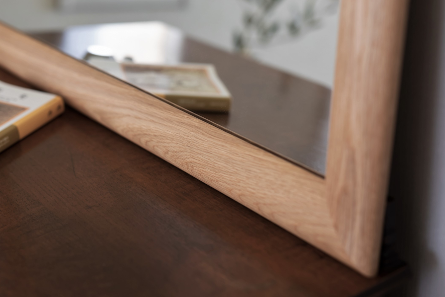 SENNOKI SOL ソル 80x180cm ホワイトオーク材 姿見 立てかけミラー 全身鏡