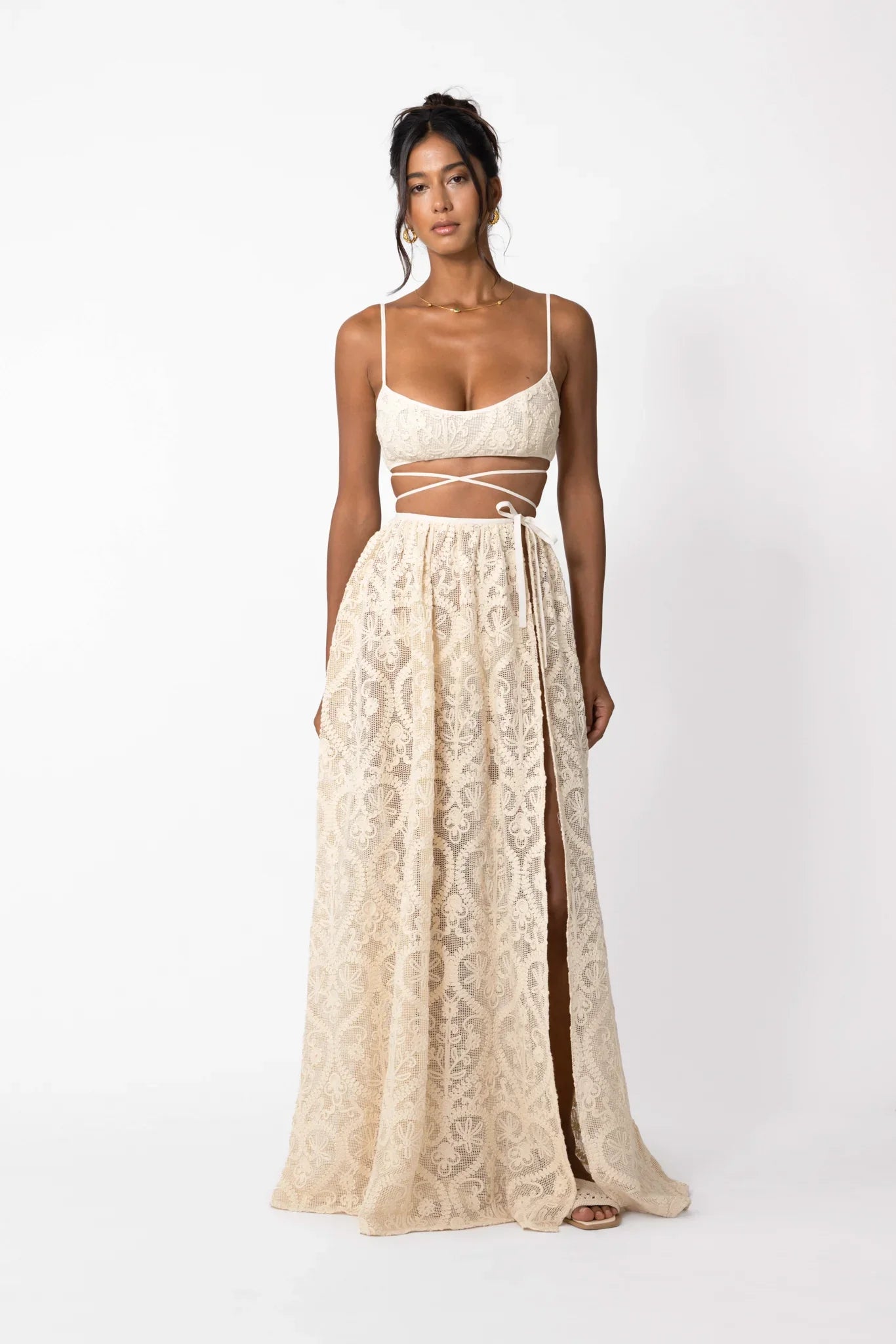 Amare Crochet Maxi Skirt – SAU LEE