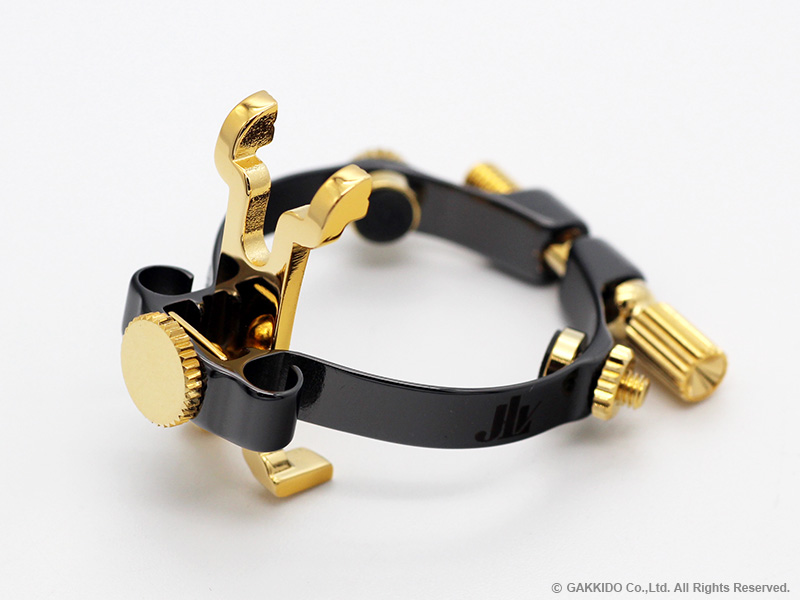 JLV アルトサックス用リガチャー 対応：ラバーマウスピース 【プラチナ