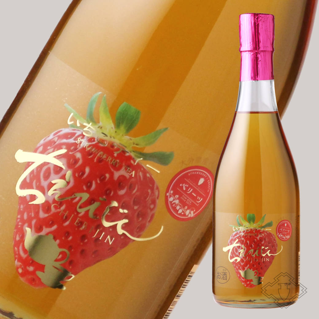 ちえびじん いちごティーリキュール15度 720ml - 酒舗 井上屋
