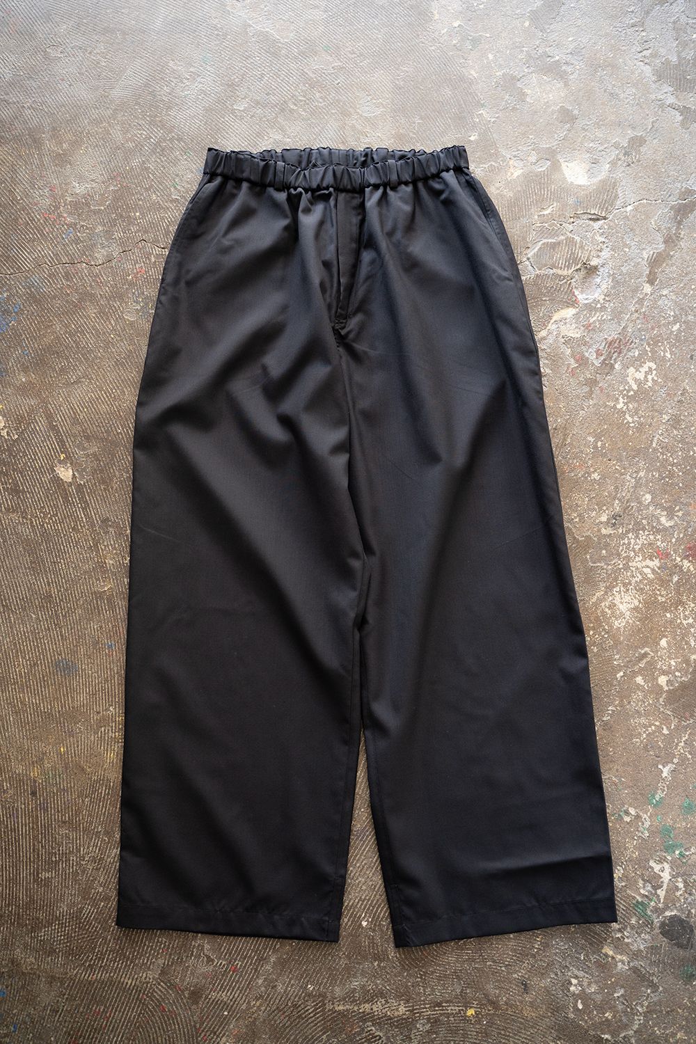 MITTAN - エアリーウールワイドパンツ(濃紺) | Salty