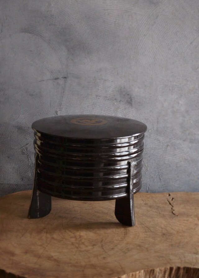 蒔絵漆器 ほかい 骨董 蒔絵 行器 茶櫃 小さなほかい