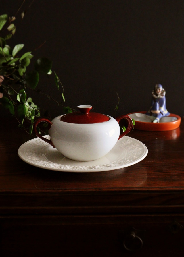 モダンなシュガーポット アート 名陶園 MEIT0ENAntique Sam's Collection