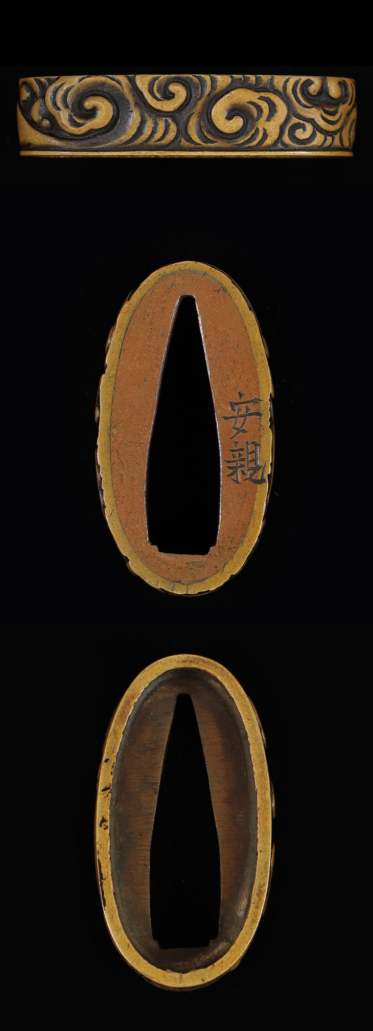 縁頭：韋駄天図 Fuchigashira:Idaten Zu