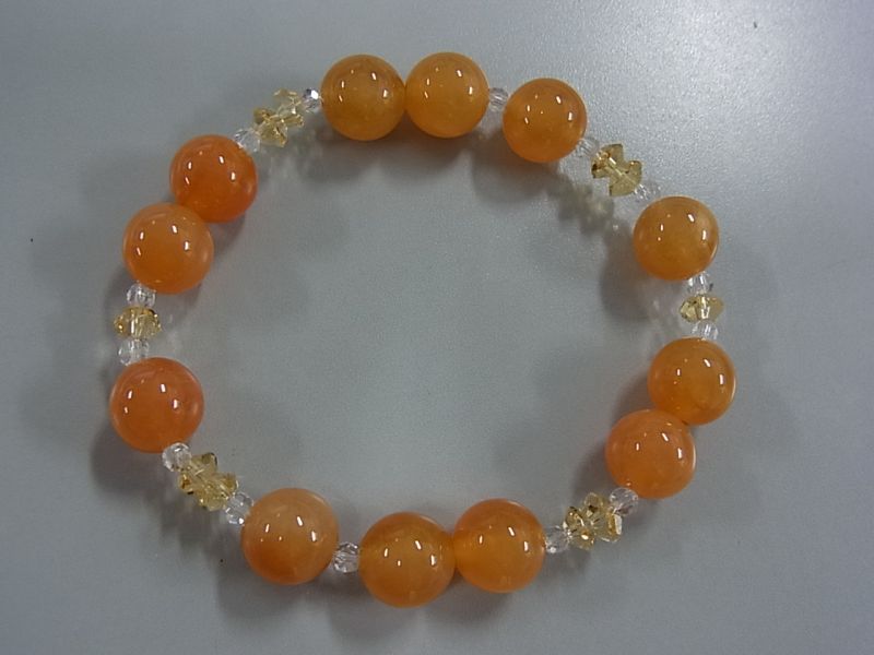 元気が出そうなビタミンカラー 天然オレンジメノウ・シトリン・水晶