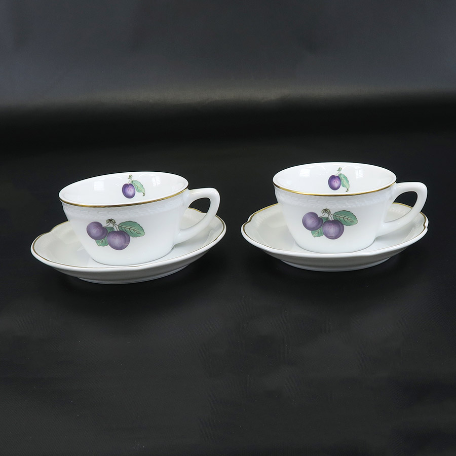 ボンジョルノプルーン・カップ＆ソーサー×2/質屋 さのや ブランド 通販