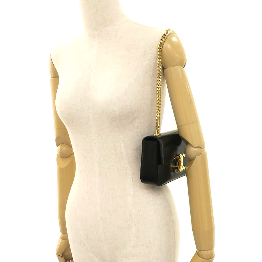 チェーン ショルダーバッグ クロード/シャイニーカーフスキン/質屋 さ