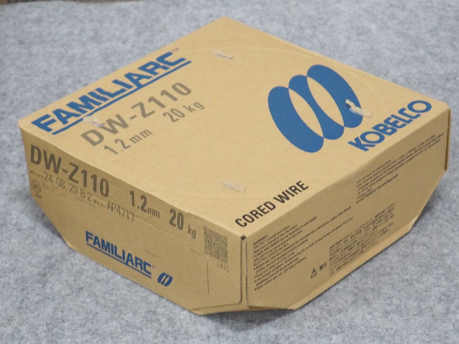 マグ材料(フラックス入りワイヤ) DW-Z110 1.2mm-20kg 神戸製鋼所