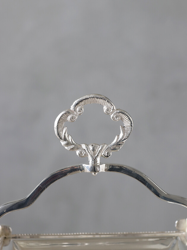 Royal Familyシルバーケーキスタンド2段Clover