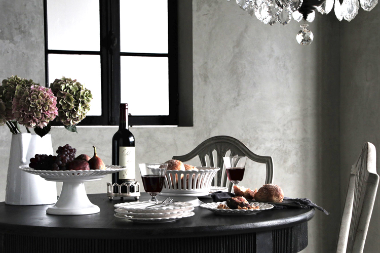 アンティーク】Bourg-Joly Malicorne フルーツバスケット アンティーク