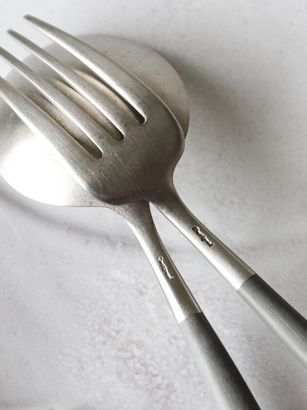 CutipolカトラリーGOA GREY MATTE x SILVER クチポール ～ サラグレース