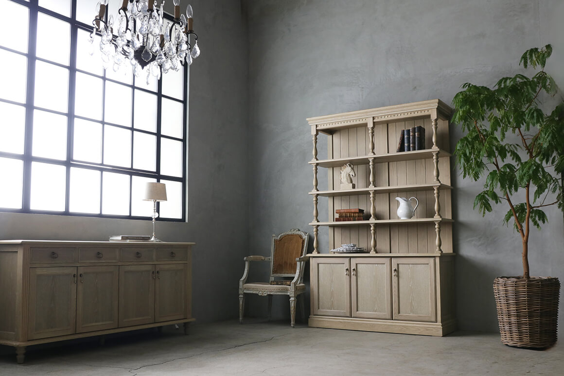 FRENCH RETRO シェルフキャビネット レトロ 日本製 サラグレース