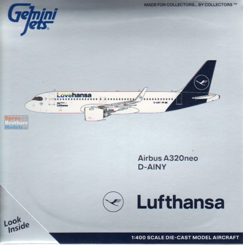GEMGJ2168 1:400 Gemini Jets Lufthansa Airbus A320neo #D-AINY