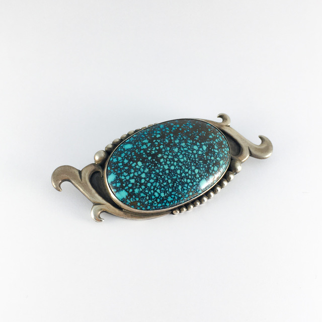 インディアンジュエリー ビンテージ ブローチ 4 | ターコイズ・メンズ