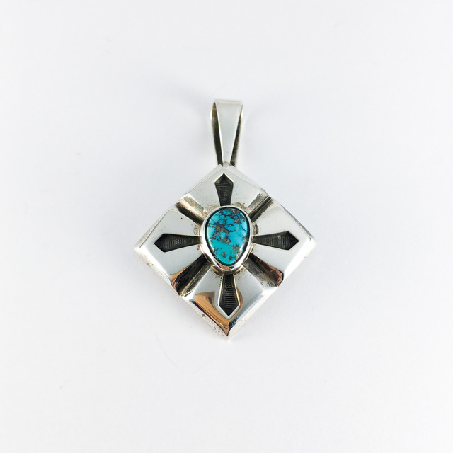 インディアンジュエリー ペンダント トップ 44 | ターコイズ・メンズ