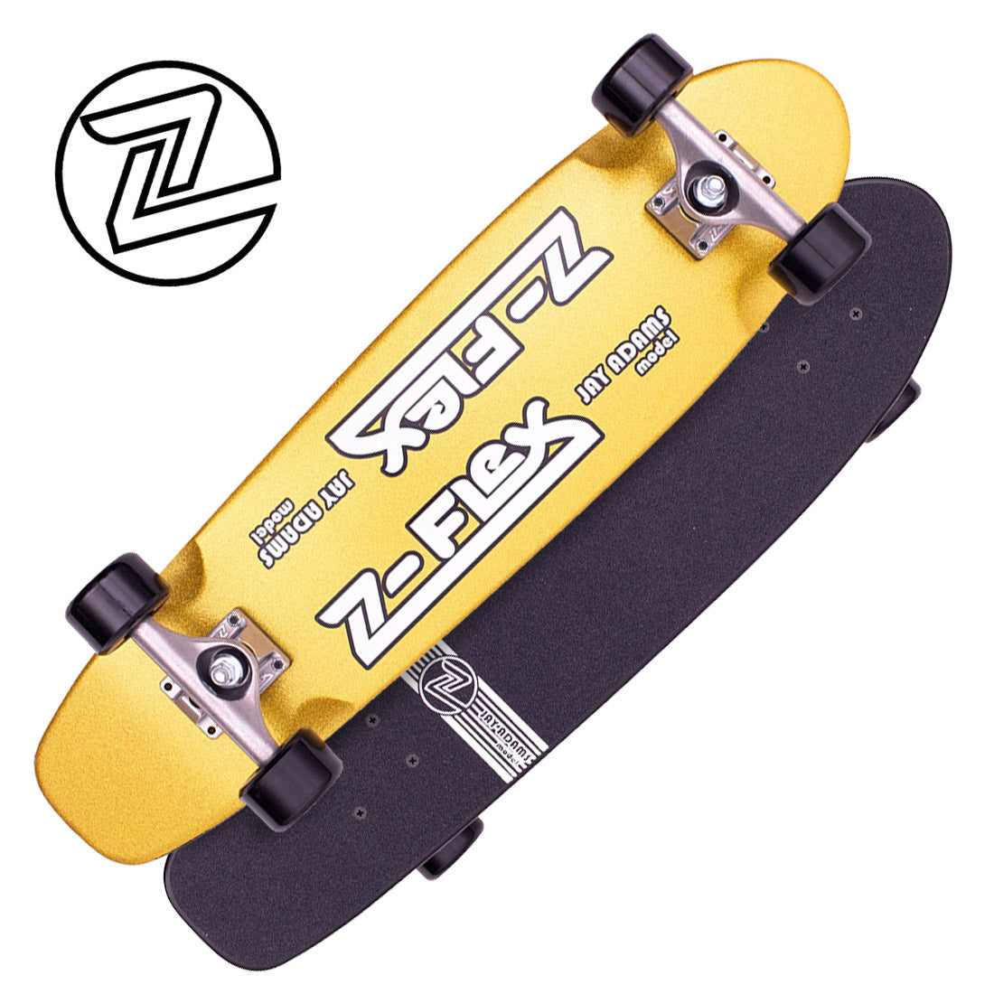Z-Flex Jay Adams 7.5x29 Metal Flake Cruiser - Gold - Skater HQ