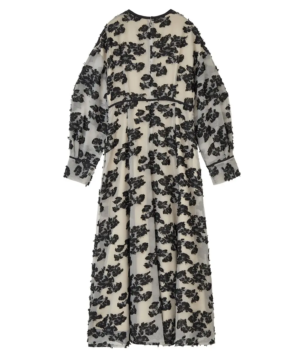 2サイズ】FLOW FLOWER JACQUARD ONE PIECE CLANE（クラネ）のレンタル