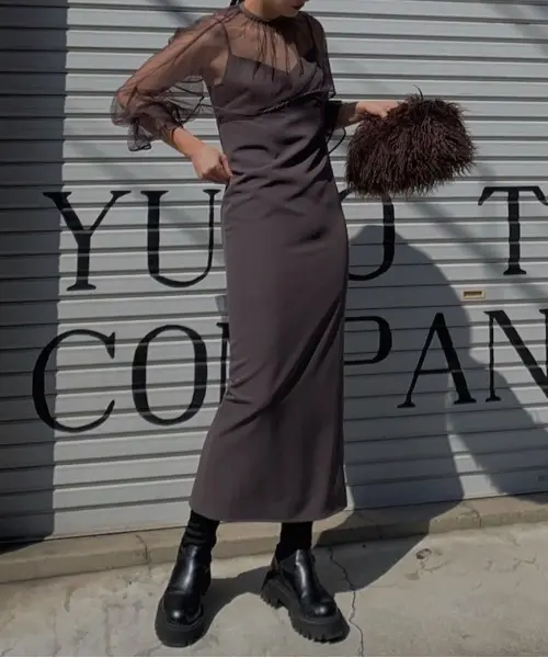 Mサイズ】MANY WAY AIRY VEIL DRESS Ameri VINTAGE（アメリ