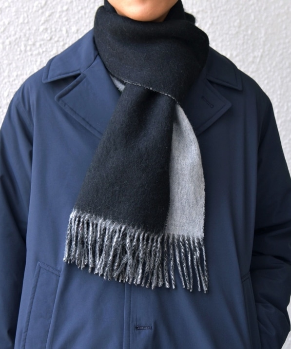 SHIPS any: サープラスヤーン ウール リバーシブル ソリッド マフラー