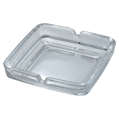 ガラス 灰皿角型 54008 クリアー - 調理器具のSHOKUBI