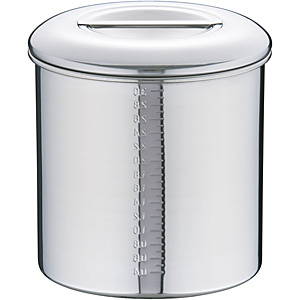 本間製作所 KOINU 18-8 ステンレス キッチンポット 内蓋式 7cm - 調理