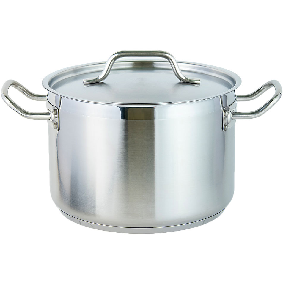 Thunder Group ステンレス半寸胴鍋 SLSPS4008 24cm - 調理器具のSHOKUBI