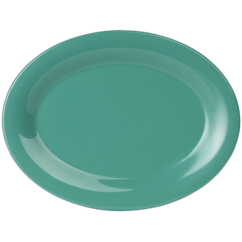 Thunder Group メラミン食器 オーバルプレート 24cm CR209GR グリーン