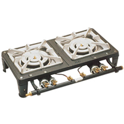 マルデ鋳器 テーブルコンロ マッチ点火 2連 MD-702 LPガス - 調理器具