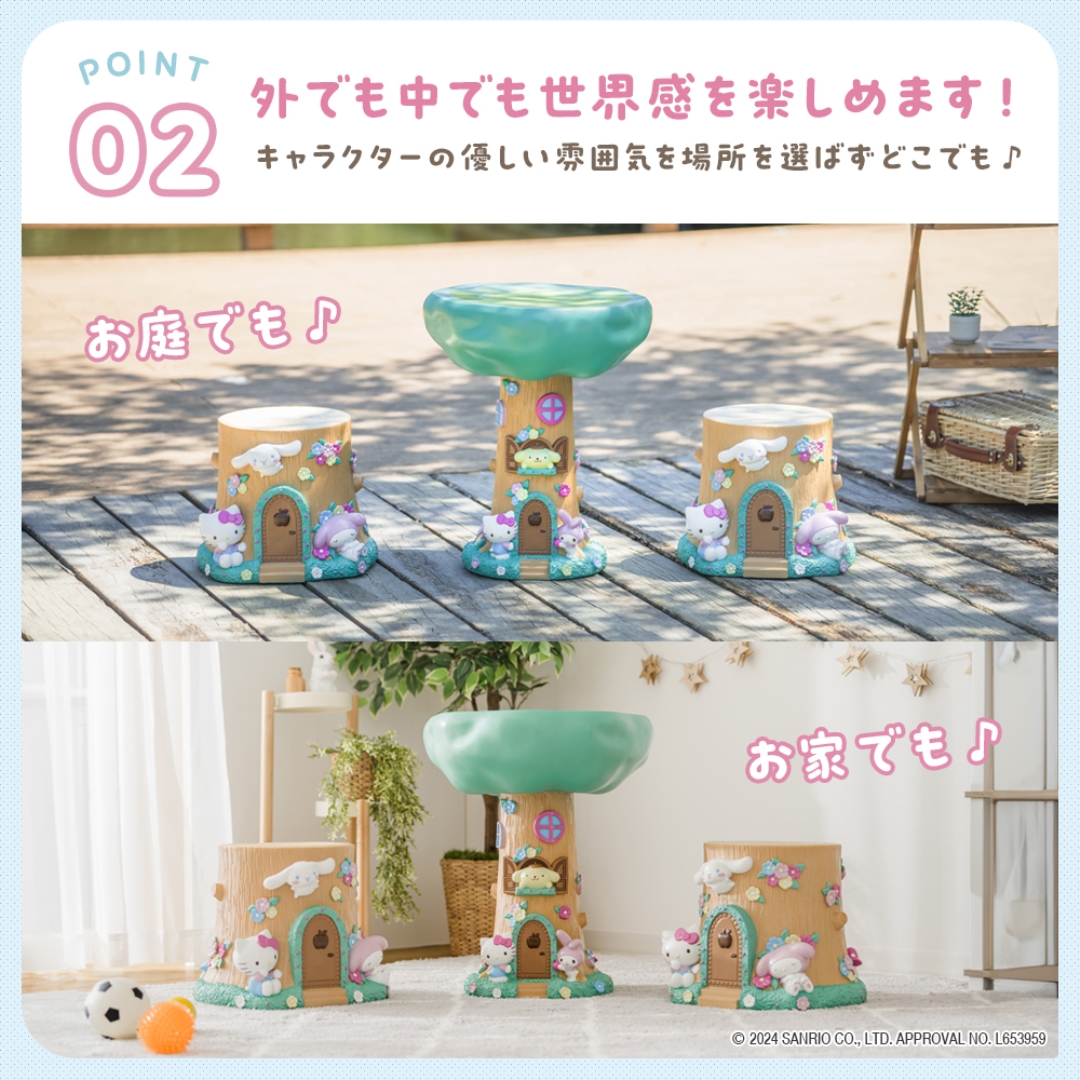 サンリオガーデンツリーテーブル: コラボレーション