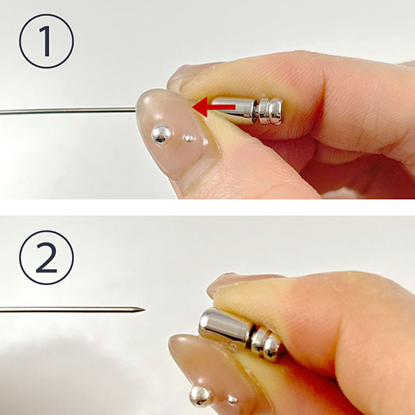 Glass】スーツアクセサリー オニキス シルバーラペルピン／ストール