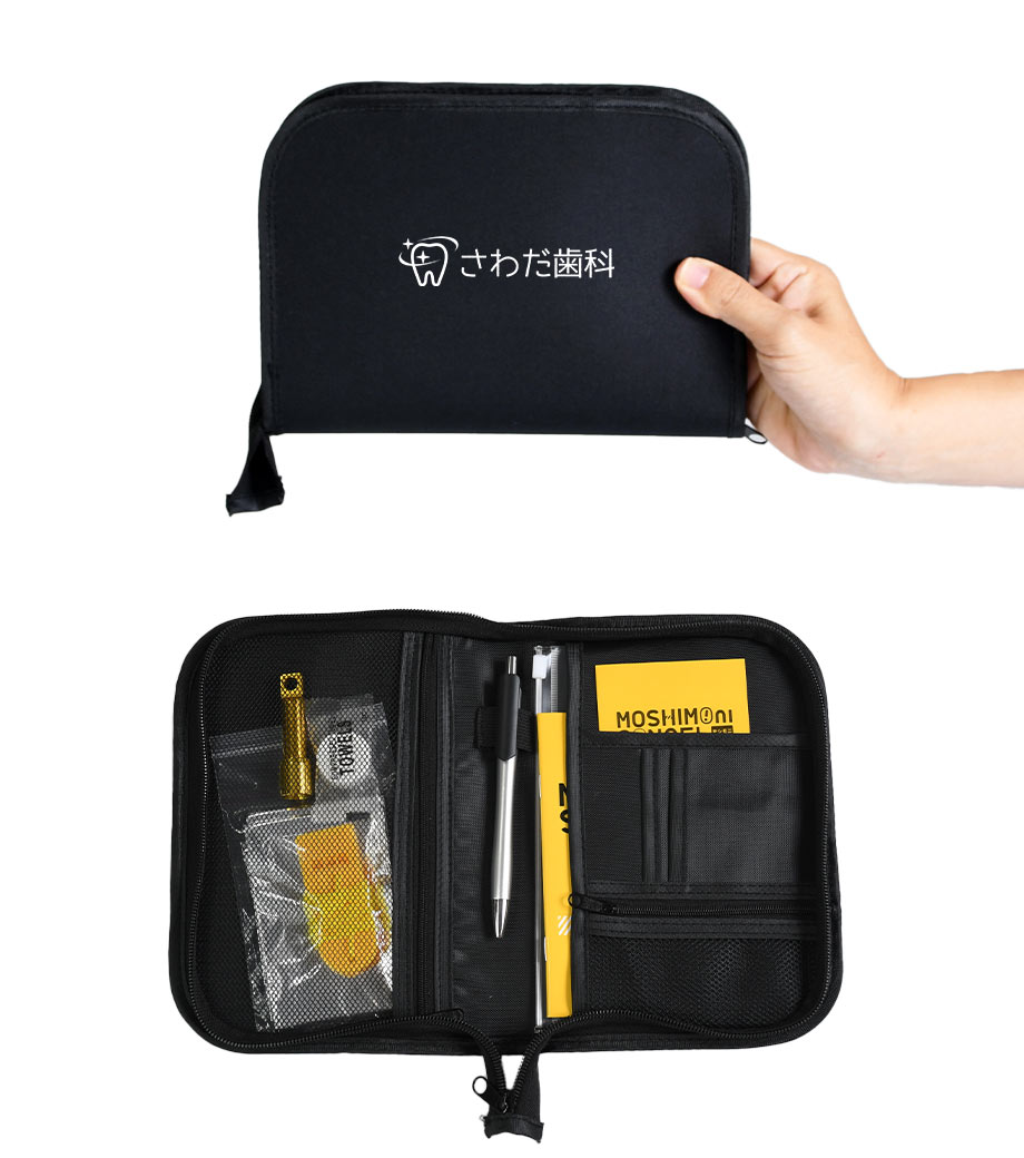 モシモニソナエル 防災ポーチ9点セット｜最安値￥581|ほしい！ノベルティ