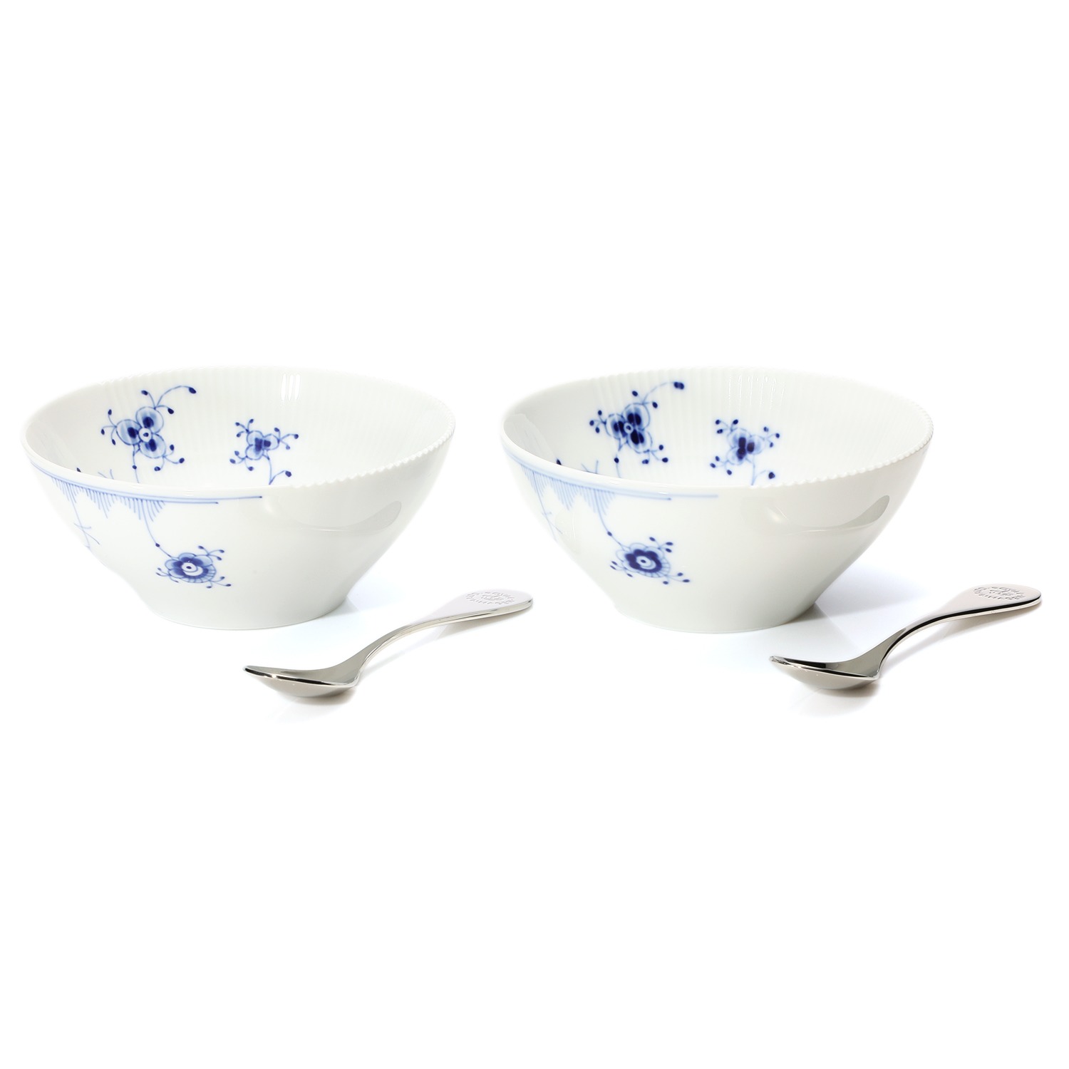 ロイヤル コペンハーゲン ブルーエレメンツ ボウル ペア スプーン付