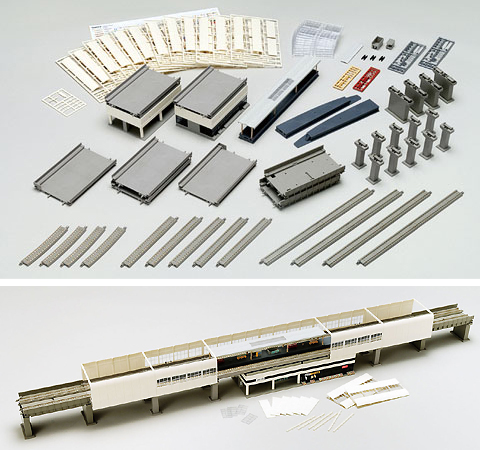 TOMIX 【SET】 高架複線スラブ駅セットⅡ(レールパターンHB-SL) TM